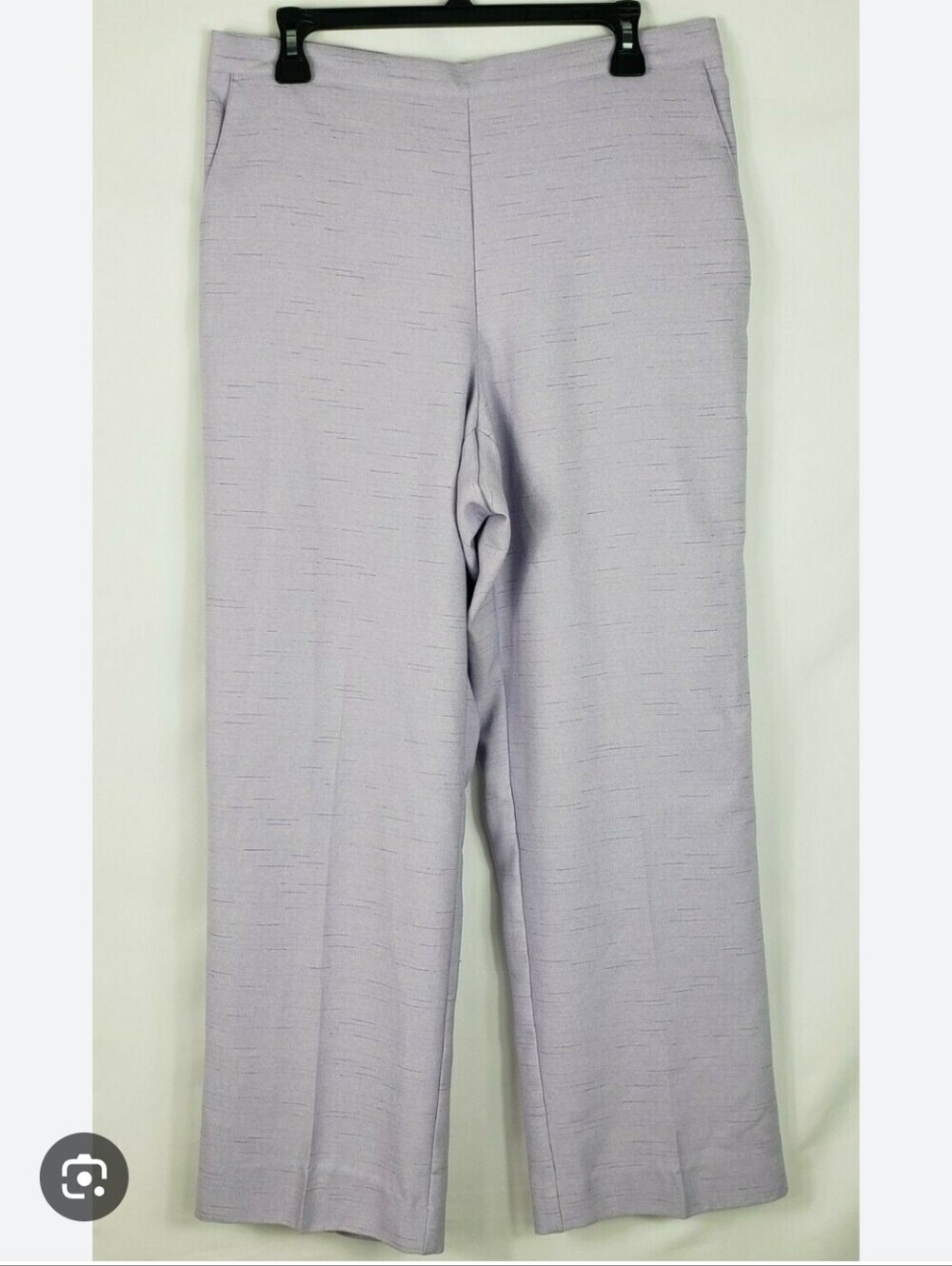 Alfred Dunner Women's Size 14 Purple Pockets Pull On Pants 1/2 Elastic Waist - Picture 13 of 13